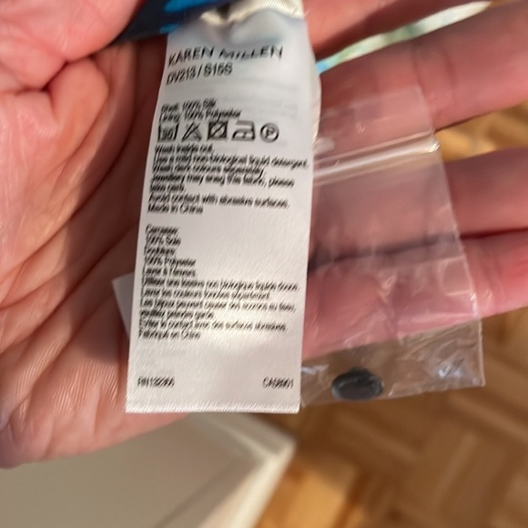 Karen Millen Silk Abstract Dress | Size 8 US - Picture 7 of 14